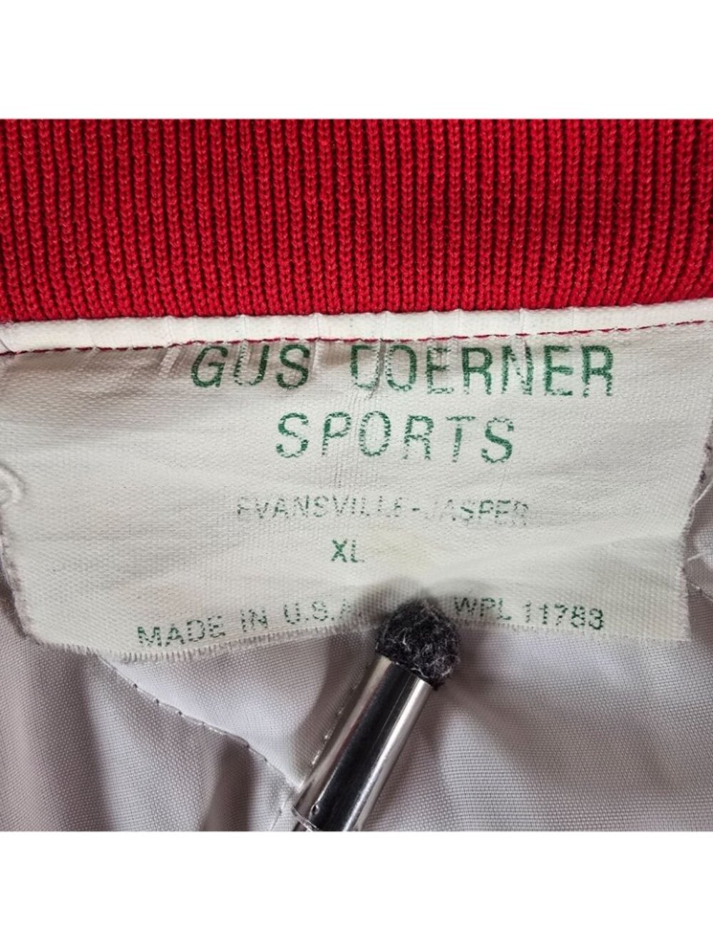 Vintage 1970s Gus Doerner Sports South Knox Spartans Satin Bomber Jacket (XL) - Picture 5 of 14